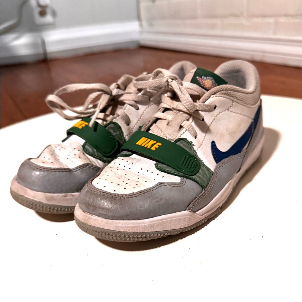 Nike Kids' Gray and Blue Sneakers Jordans